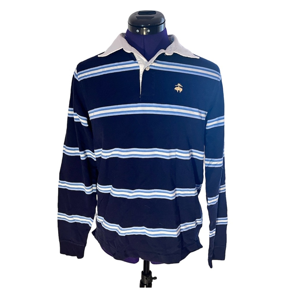 Mens Brooks Brothers Striped Polo
